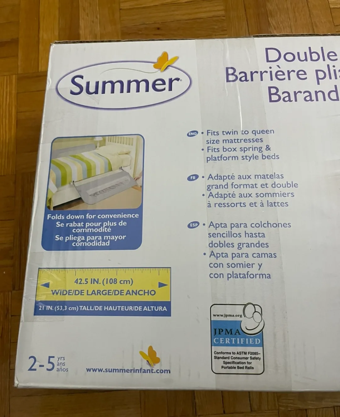 Summer Infant Double Folding Bed Rail image indicator(2)