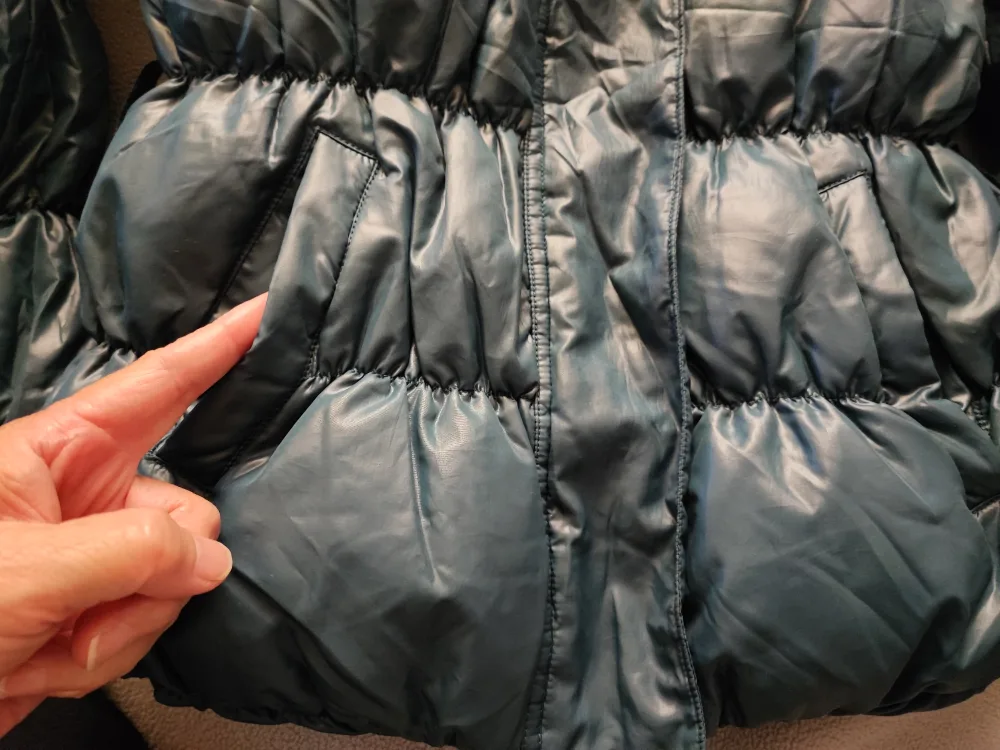 "Sisley"Teal Puffer Jacket image indicator(2)