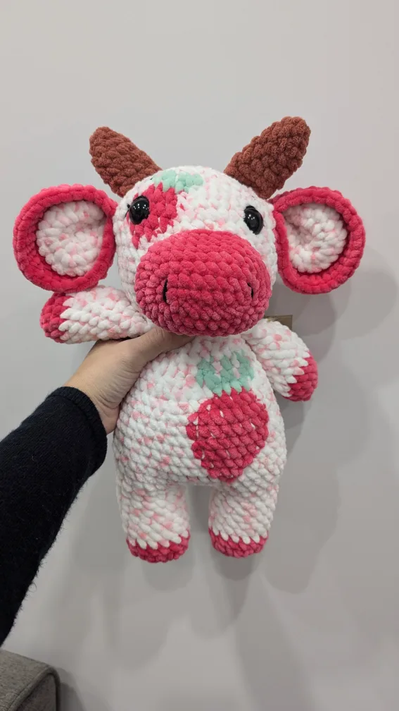 handmade Crochet Cow Plushies, Cows thumbnail