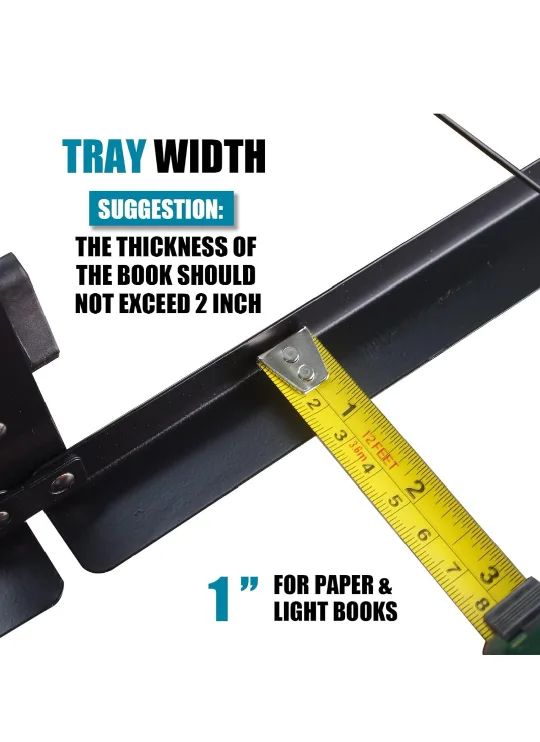 2 in 1 Duasl-Use Desktop Book Stand Folding Music Holder image indicator(4)