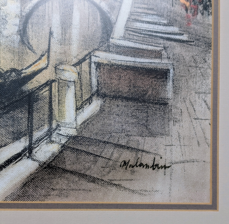 Vintage Framed Artwork of Gondola in Venice #ThriftyPicks - photo 4