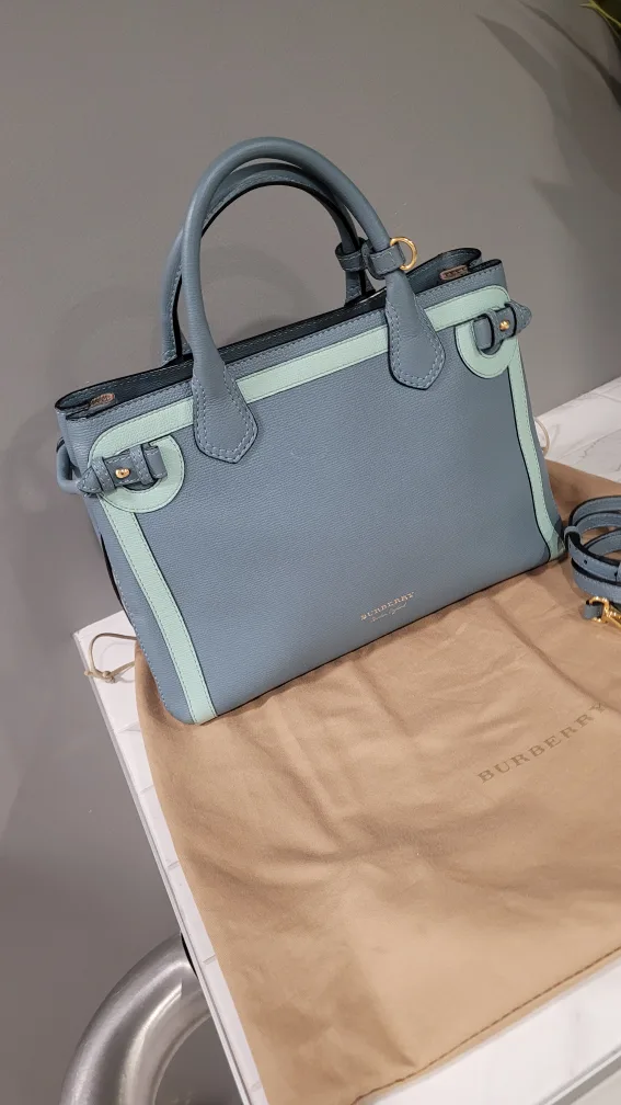 Burberry Blue Leather Handbag image indicator(4)