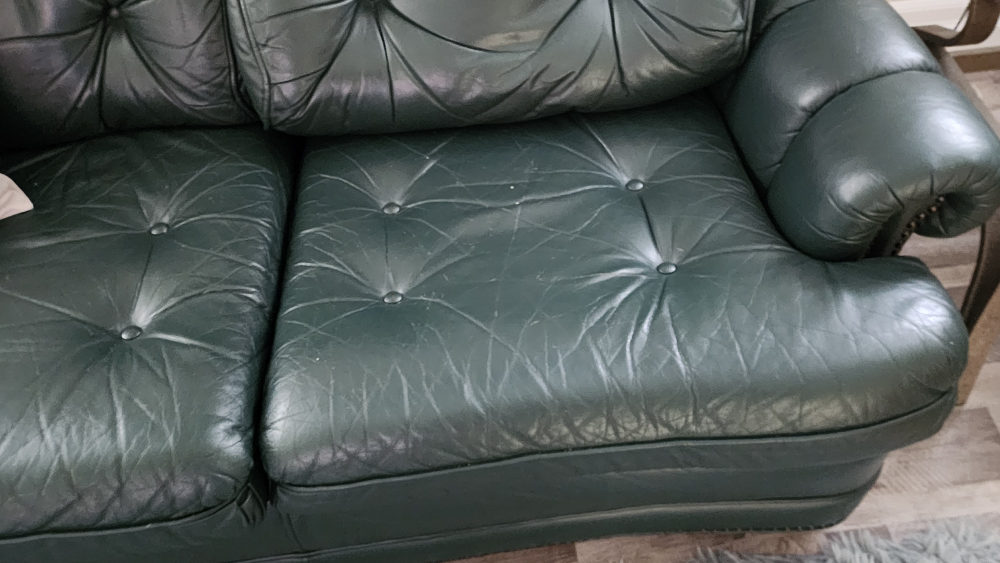 Leather Sofa and chair - photo 2