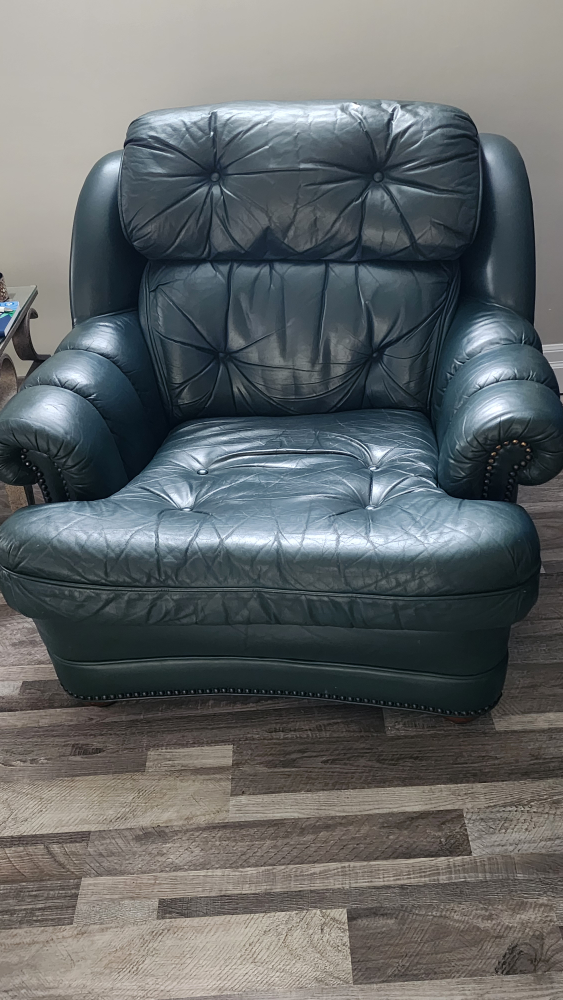 Leather Sofa and chair - photo 5