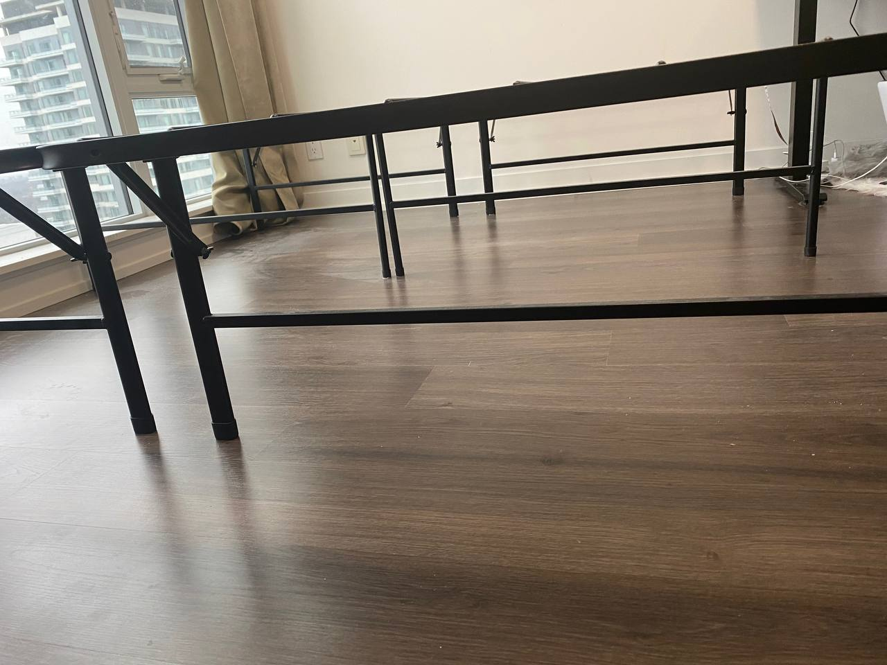 Wayfair - Like New Folding Bed Frame with Storage - King size - photo 3