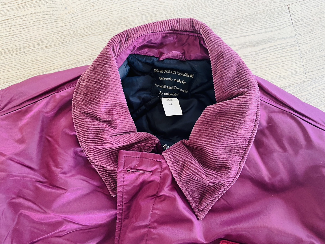 Vintage deadstock 90s Y2K TTC purple parka coat - Drake OVO - photo 4