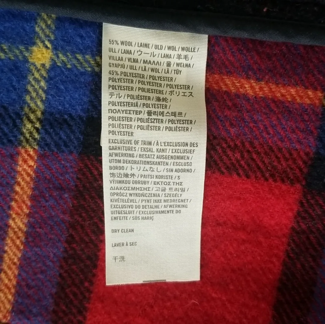 Hollister Preppy Navy Short Wool Trench Coat with Hood image indicator(5)