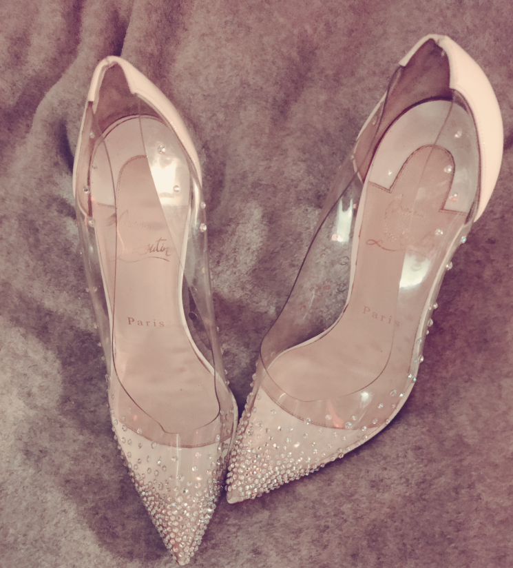 Christian Louboutin Beige Leather and PVC Degrastrass Pumps - photo 2