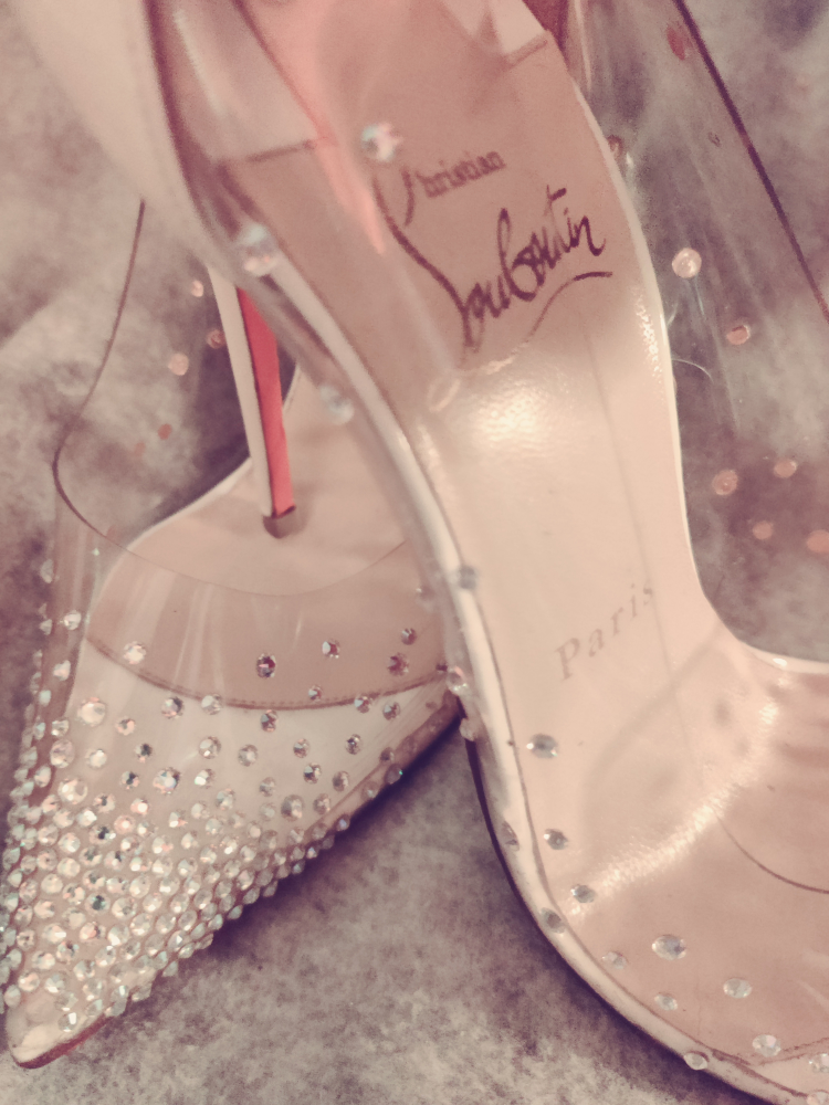 Christian Louboutin Beige Leather and PVC Degrastrass Pumps - photo 4