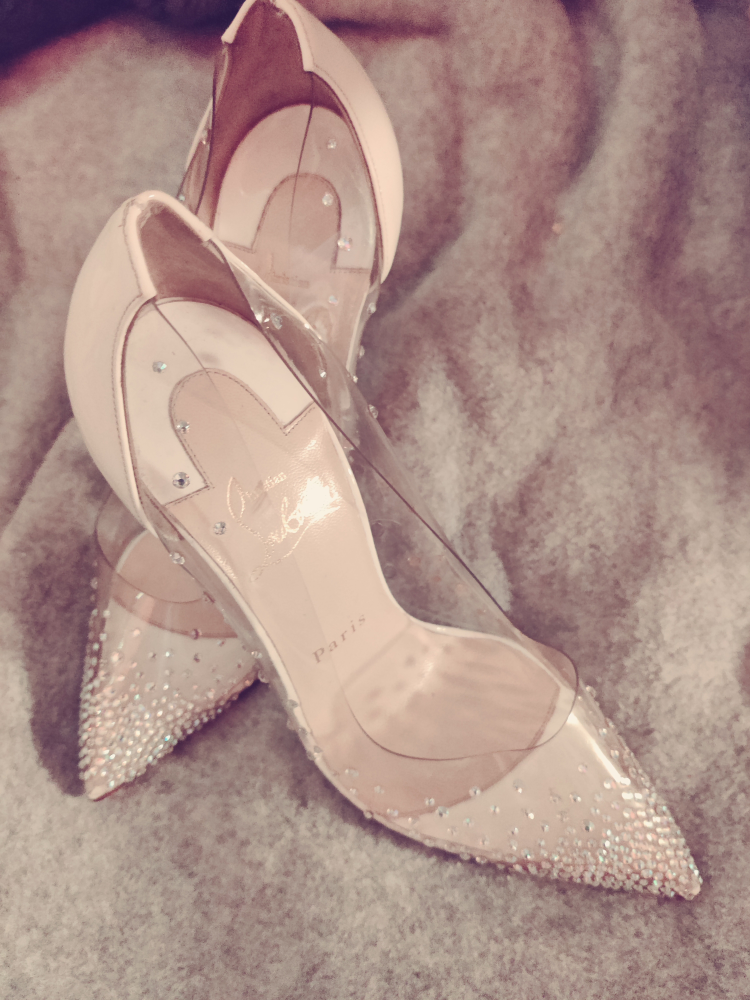 Christian Louboutin Beige Leather and PVC Degrastrass Pumps - photo 5
