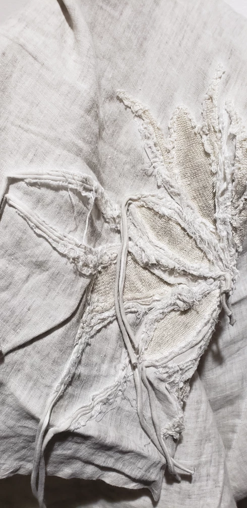 Asymmetrical linen shirt - photo 4