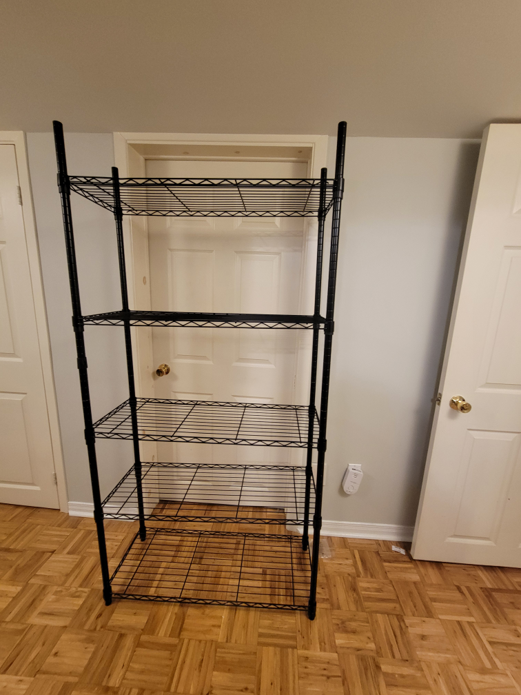 5 shelf steel wire rack heavy duty