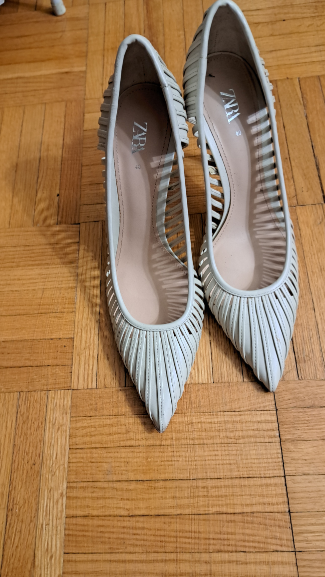 Zara White Cutout Heels - photo 4