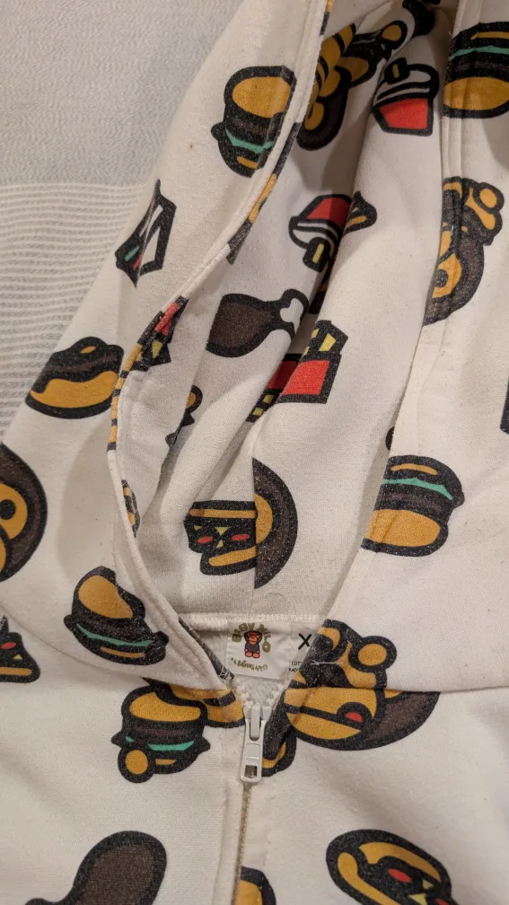 A Bathing Ape Bape Baby Milo Hoodie XL image indicator(4)