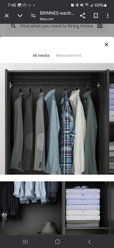 IKEA BRIMNES Wardrobe with Mirror - photo 3