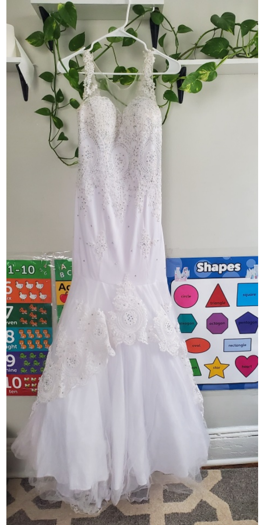 White Lace Mermaid Wedding Dress
