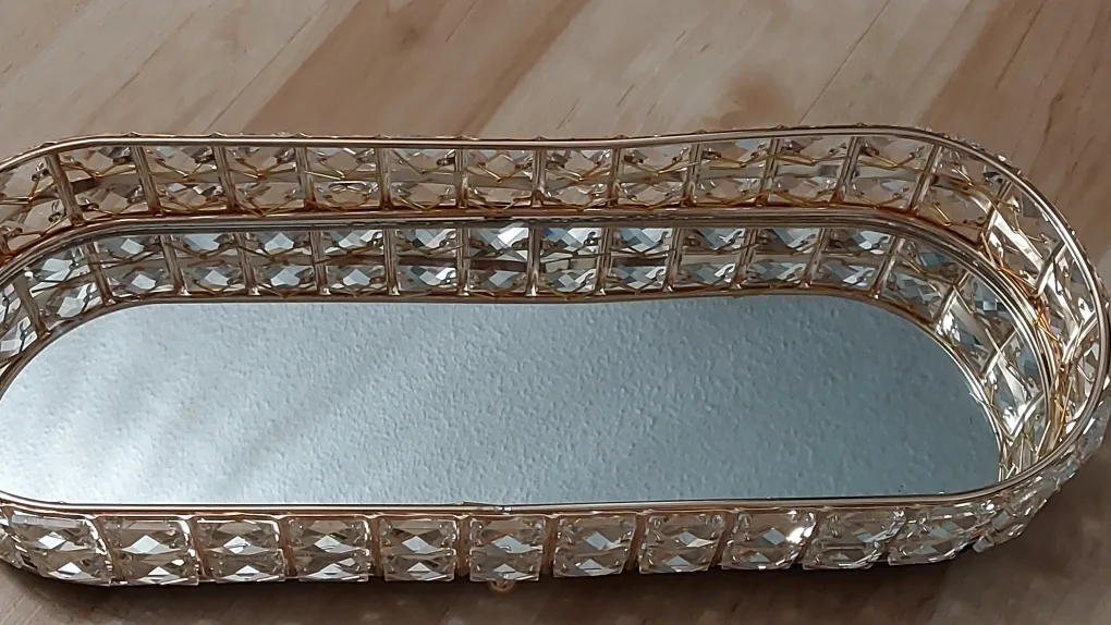 BNIB 4pcs Crystal Fruit Centerpieces Apple, Pear & Pineapple image indicator(6)