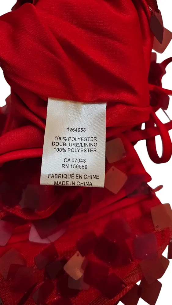 Swiftie Red Sequin Crop Top by House of Harlow image indicator(5)