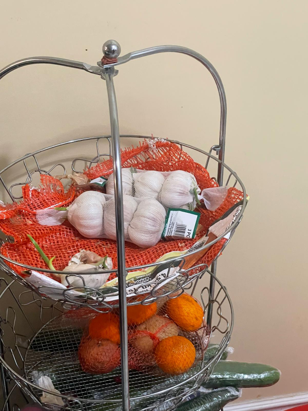 3 Tiered Wire Fruit and Vegetable Basket Stand