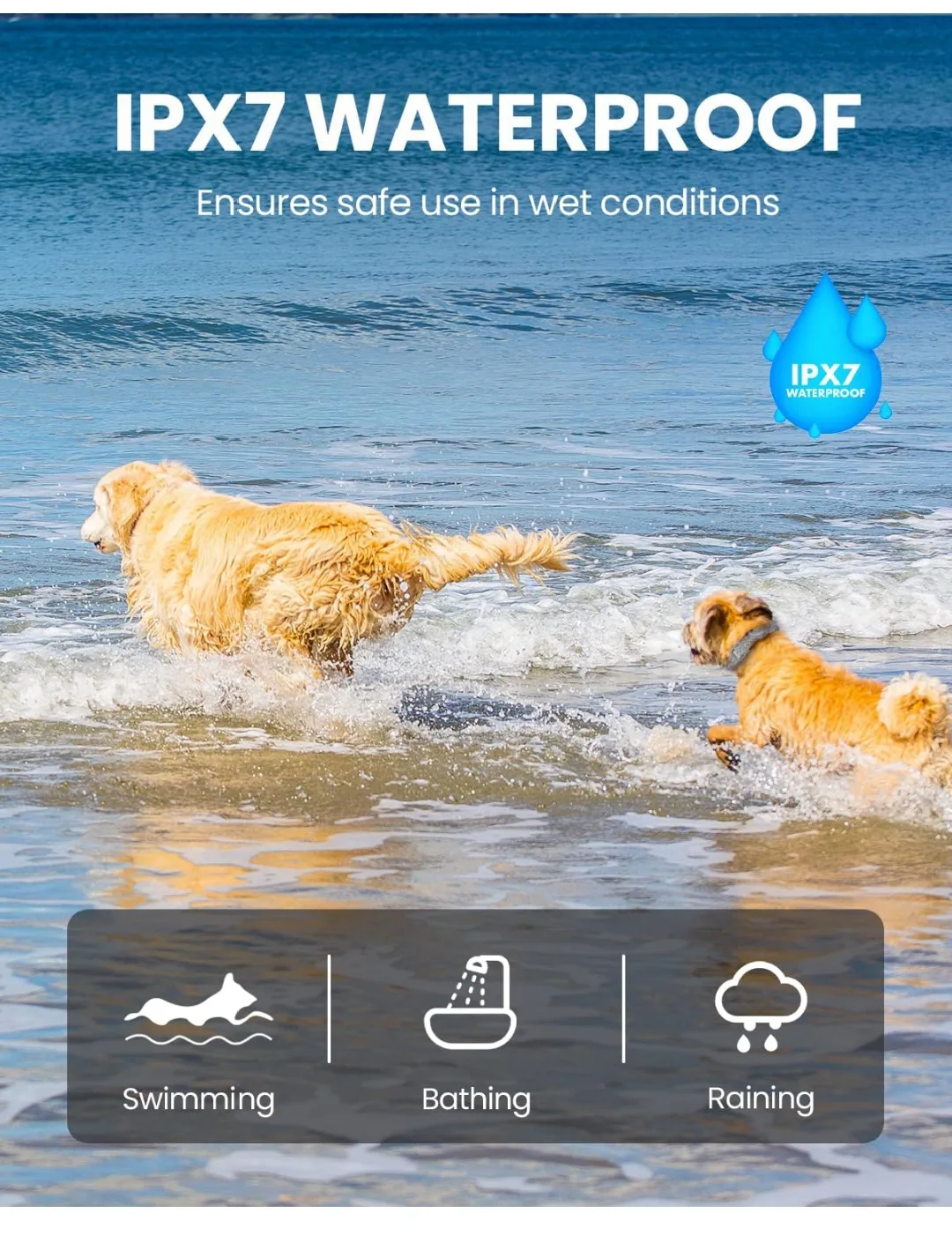 Remote Dog Training Collar with 3 Modes image indicator(4)