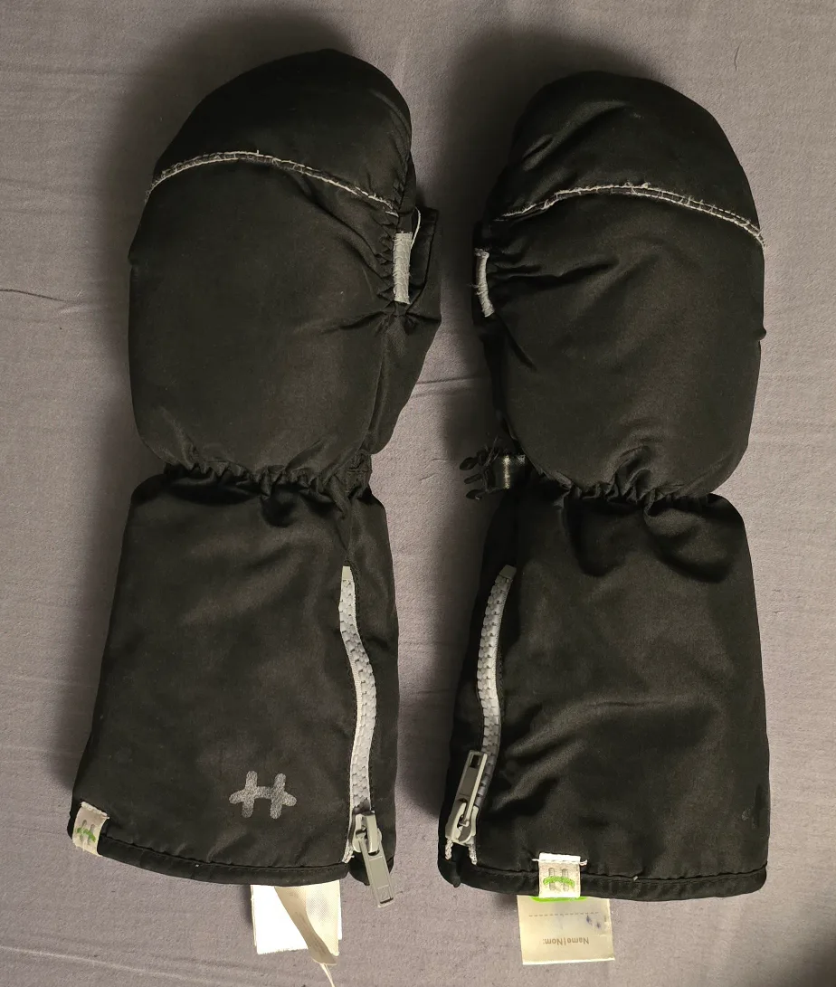 Black Hot Paws Kids' Winter Mittens - Ages 4-6 thumbnail