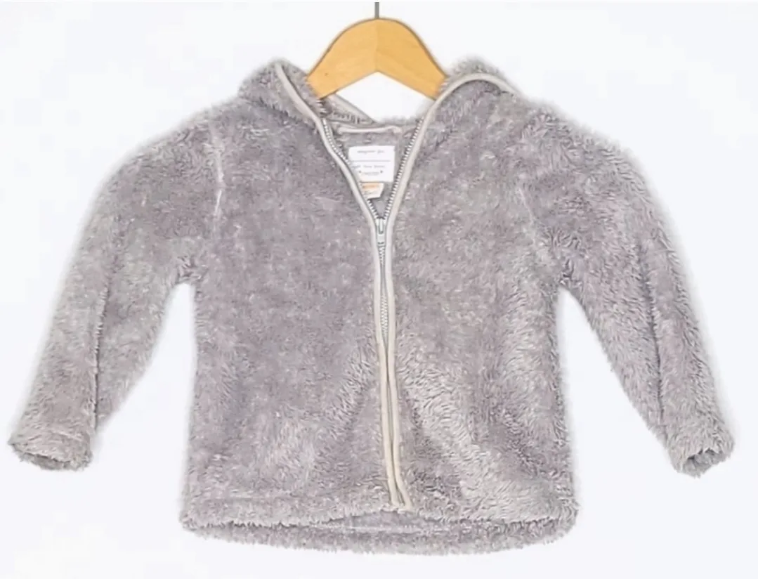 Gymboree Grey Owl Fleece Jacket size 2T image indicator(2)
