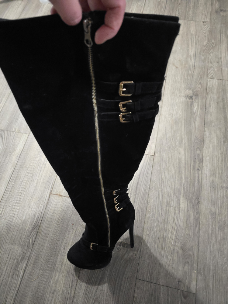size 10 over the knee heeled boots