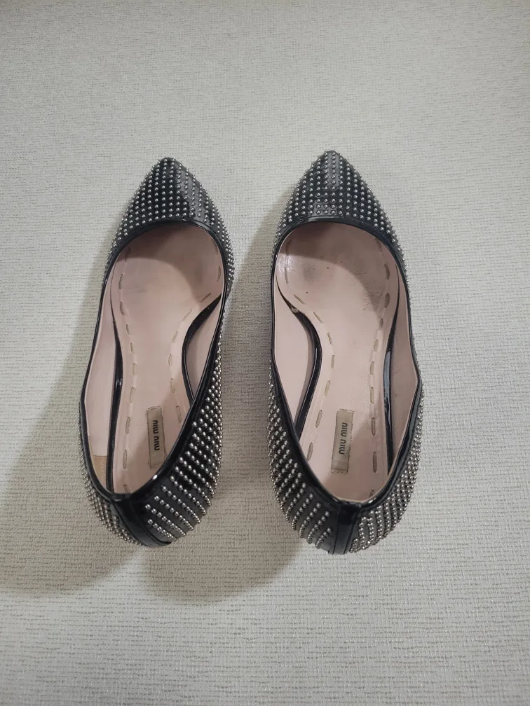 Miu Miu Black Studded Pumps image indicator(2)