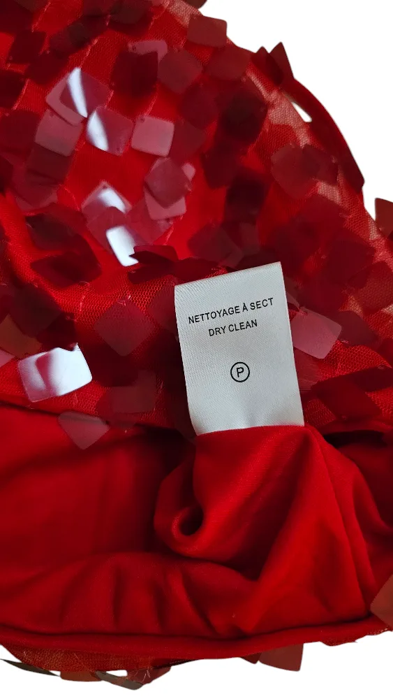 Swiftie Red Sequin Crop Top by House of Harlow image indicator(6)