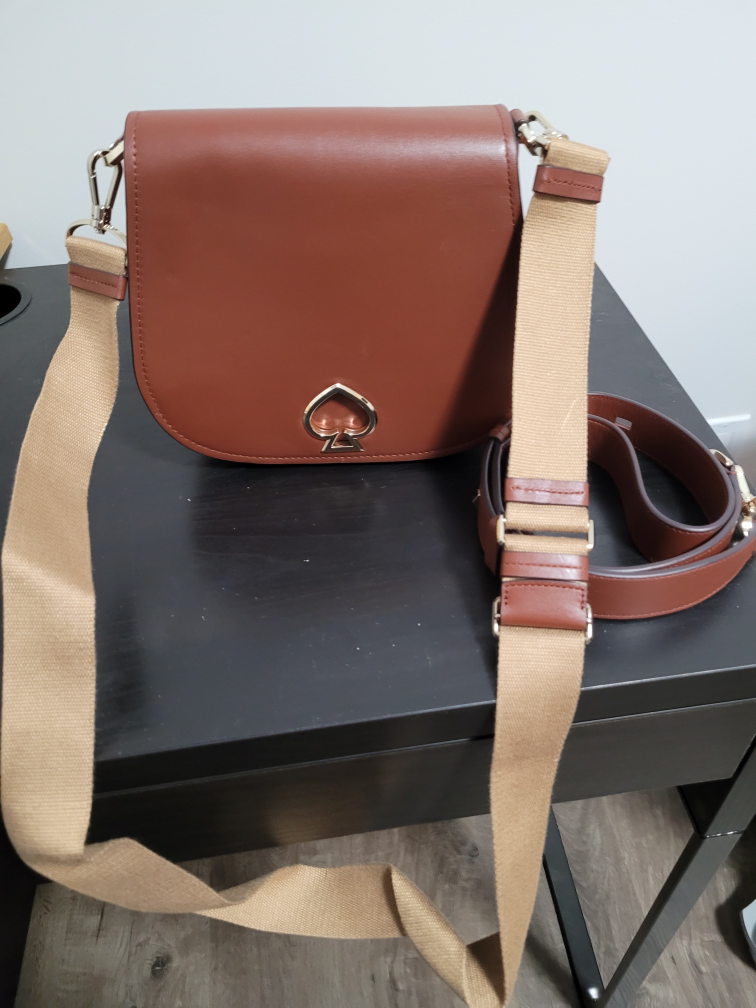 Kate Spade Brown Leather Saddle Bag