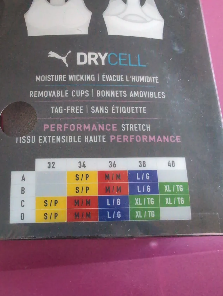 Puma 2 Pack Sports Bra Seamless Size L/G image indicator(2)