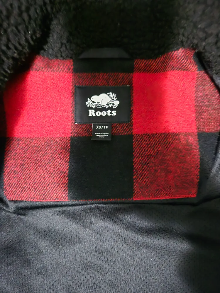 Roots plaid sherpa Jacket men's XS image indicator(3)