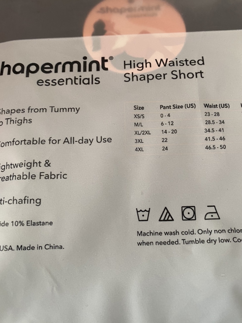 Shapermint High Waisted Shaper Short free cycle