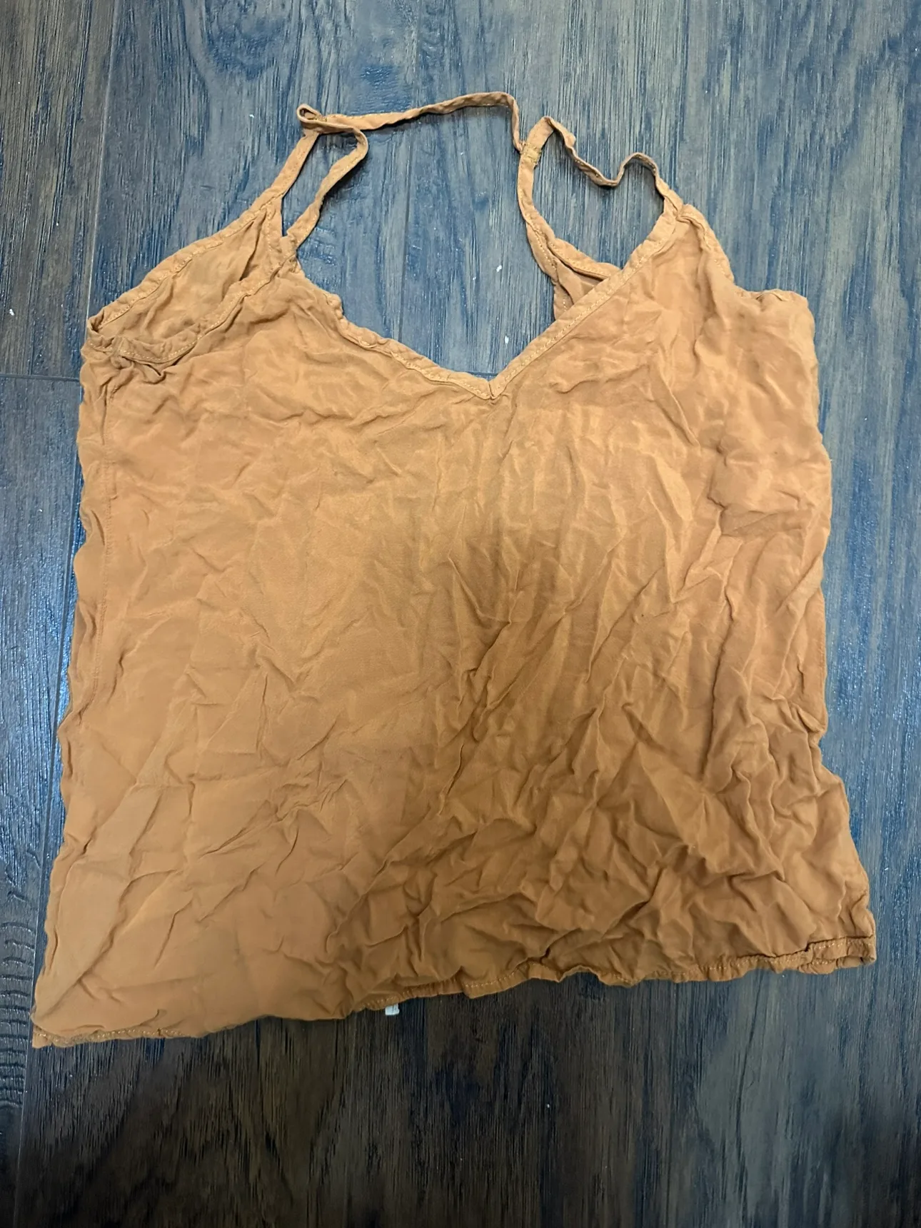 Brown Spaghetti Strap Tank Top -Size XS thumbnail