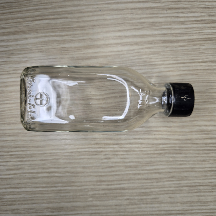 Vintage Medicine Pharmacy Bottle Brockway Sani-Glass 3iii, 1950s - photo 2