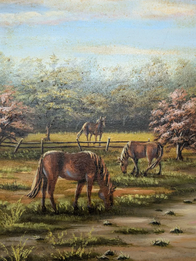 Original Oil Painting - Country Barn Scene #ThriftyPicks image indicator(4)