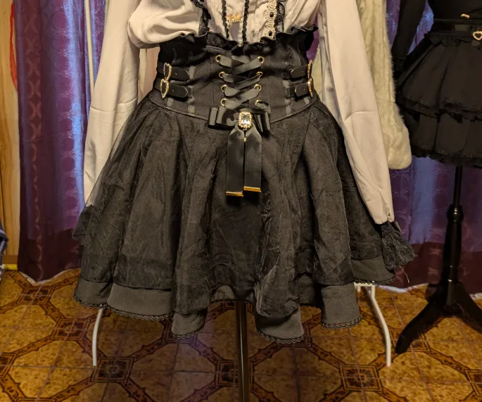 Lizlisa Black Gingham Skirt thumbnail