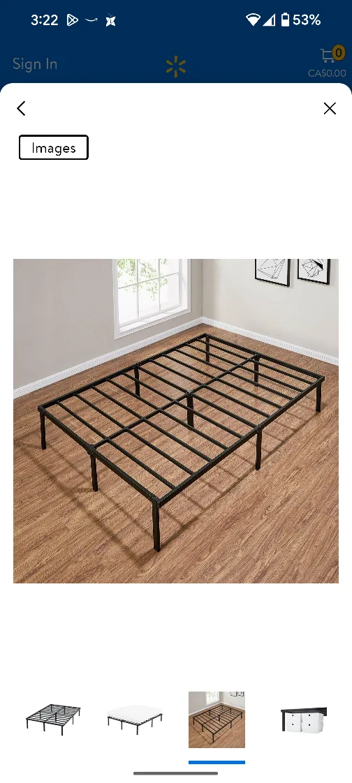Queen Size Metal Bed Frame thumbnail