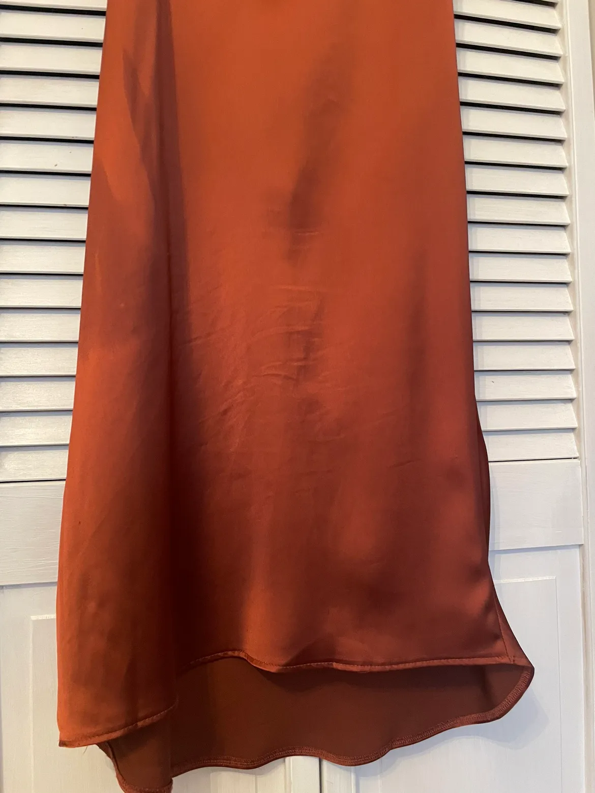 Brown cowl neck dress image indicator(8)