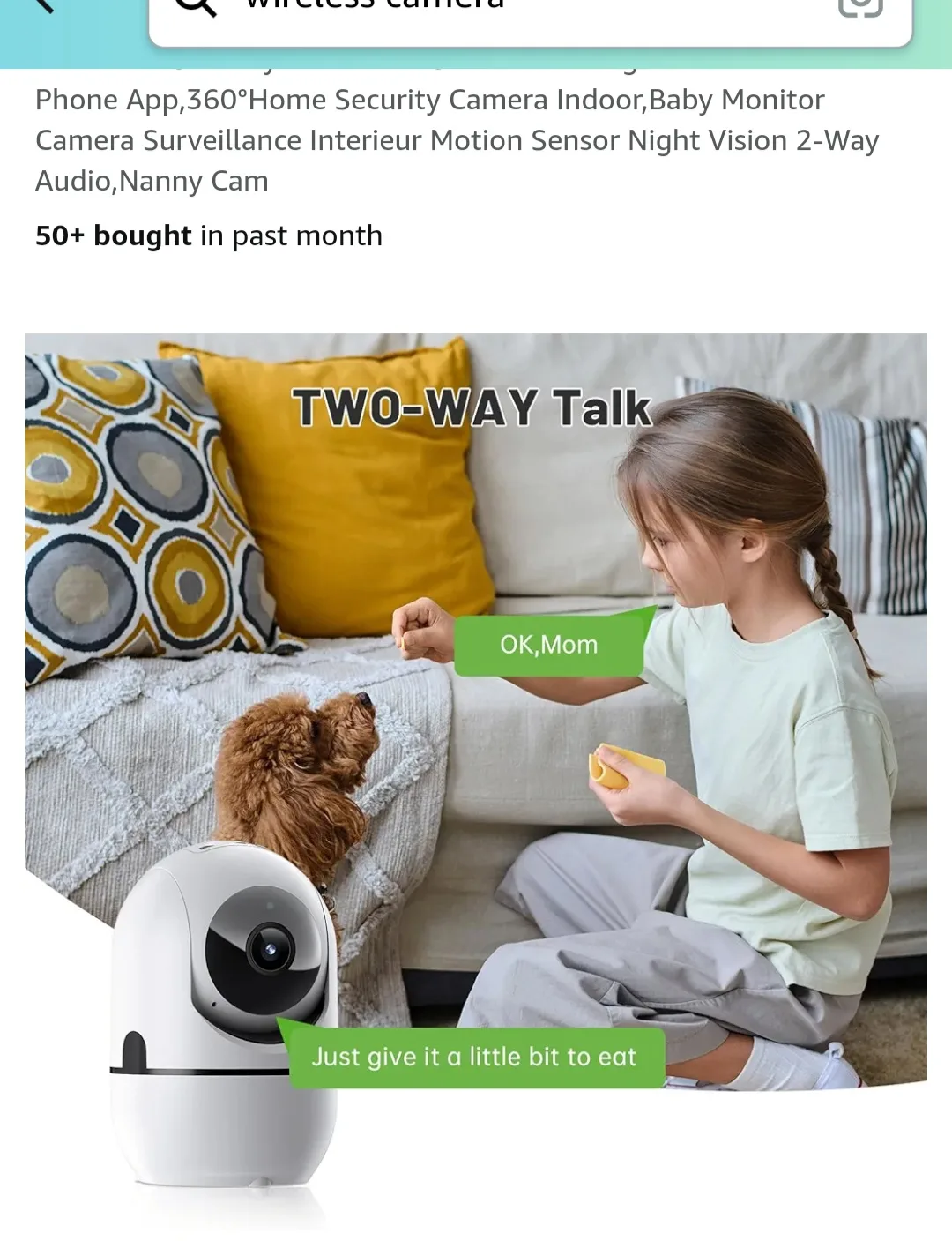 Security Camera 1080P - wifi, usb Webcam, 2 way audio, PTZ image indicator(4)