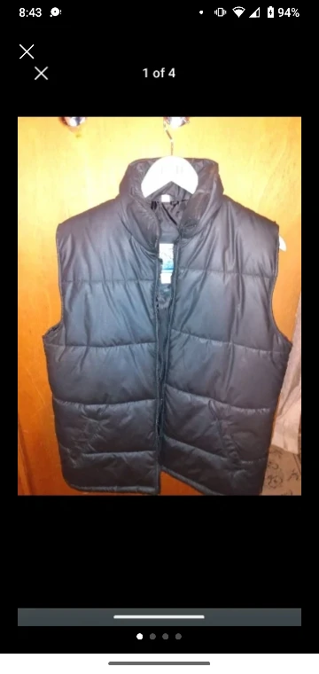 teen or  small adult size 16 black winter vest
