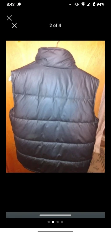 teen or  small adult size 16 black winter vest - photo 2