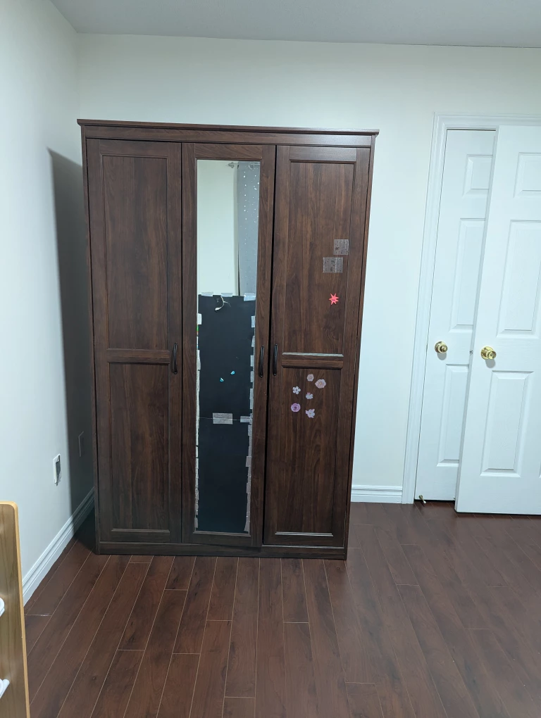 3 Door Wooden Wardrobe