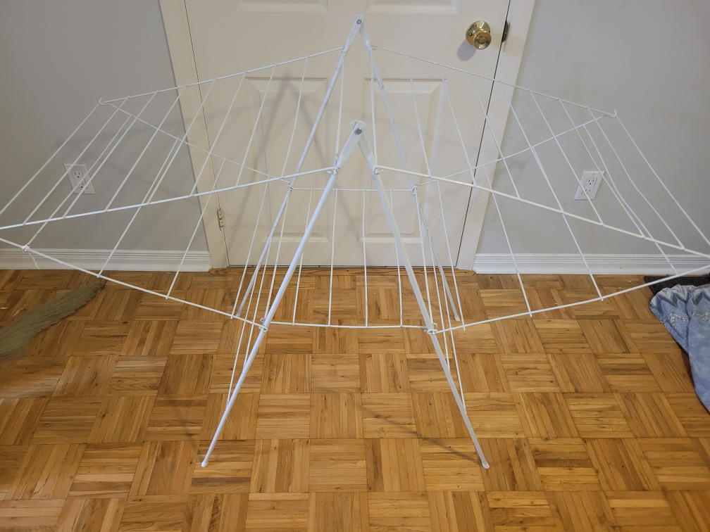 White Folding Clothes Drying Rack