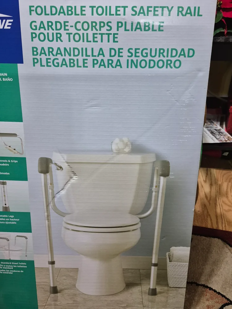 Medline Foldable Toilet Safety Rail image indicator(3)