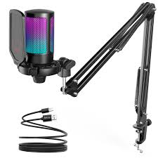 USB Condenser Microphone with Stand