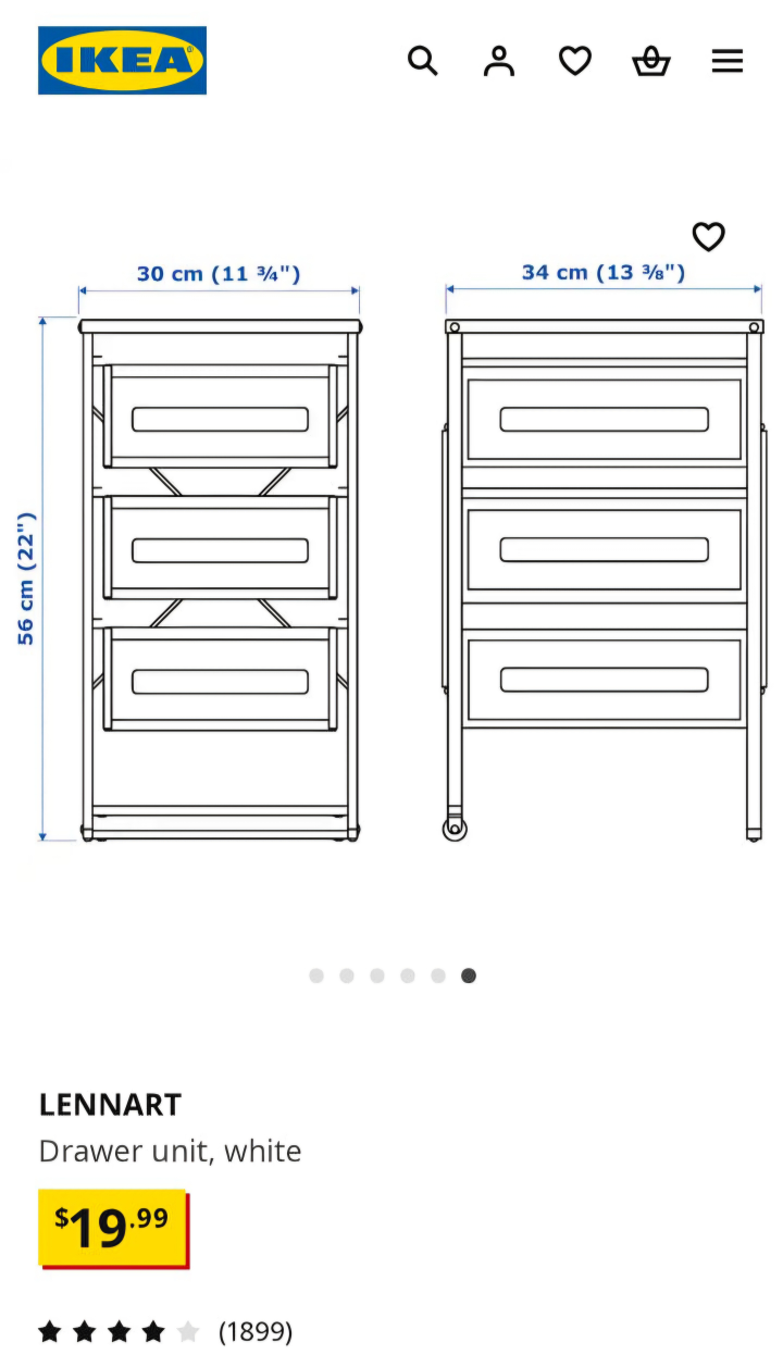 IKEA LENART Drawer Unit - photo 2