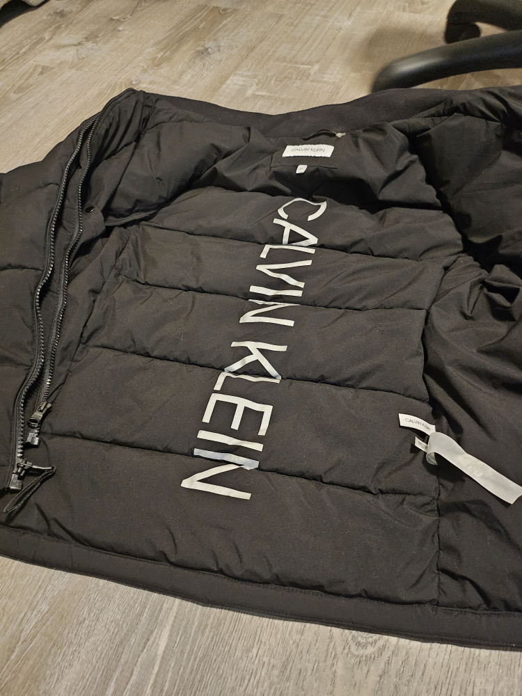 Calvin Klein Black Puffer Double Zip Jacket - photo 2