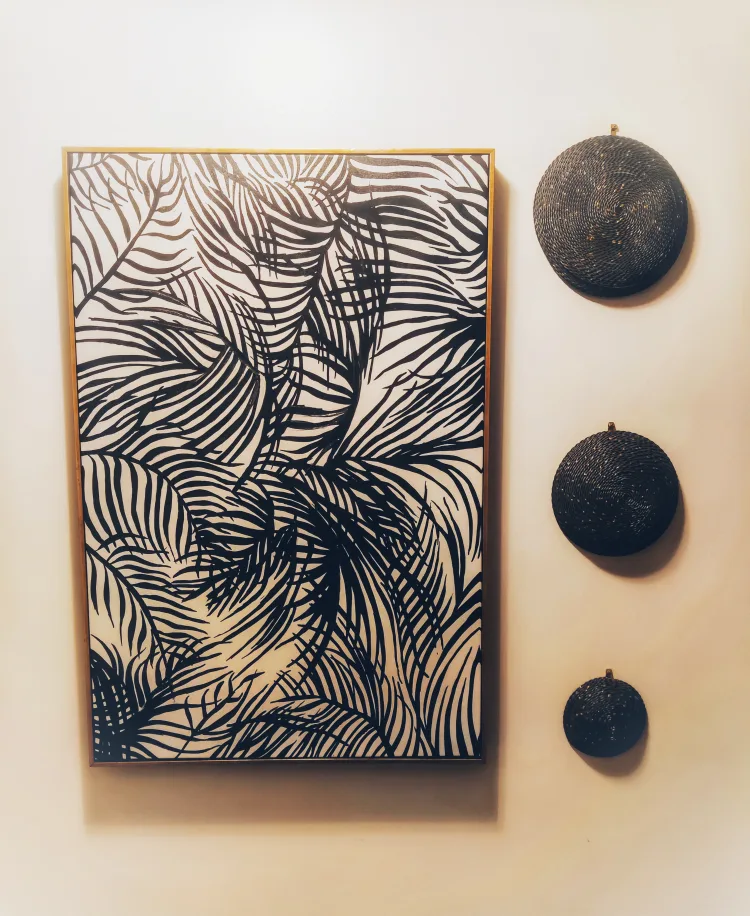 Black and White Palm Tree Artwork thumbnail
