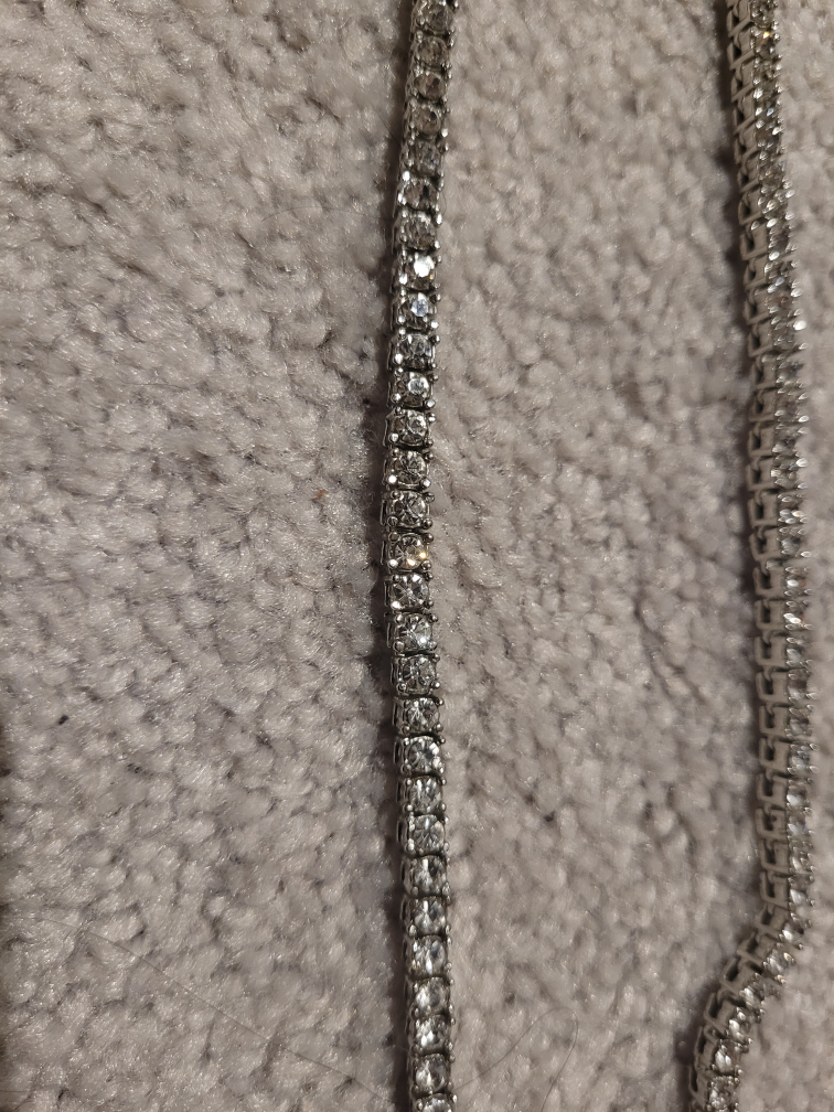 Silver Tennis Chain Necklace - photo 2